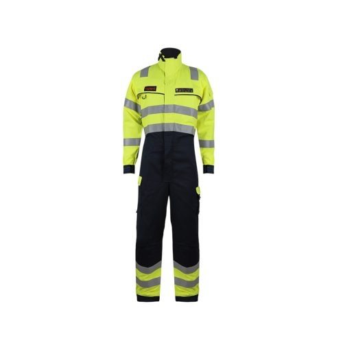 Raya - FR Coverall 240 GSM Yellow & Navy Blue