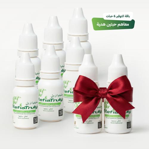 سكر ستيفيا ترولي باقة التوفير (6 حبات)