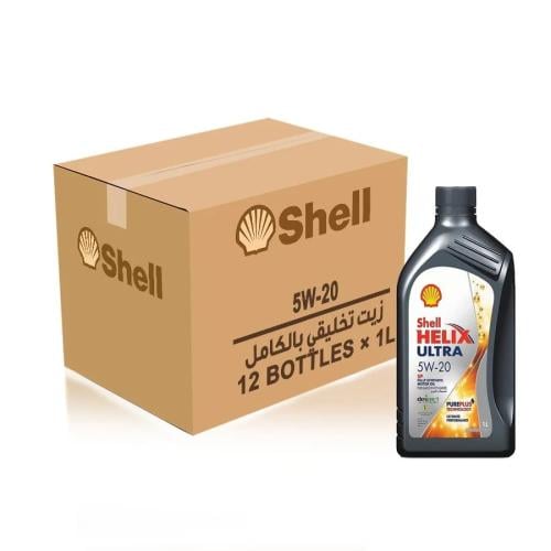 زيت محرك شل هليكس 5W20 تخليقي بالكامل كرتون 12 ل ب...