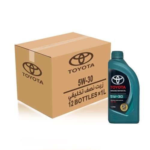 زيت محرك تويوتا 5W30 نصف تخليقي كرتون 12 لتر