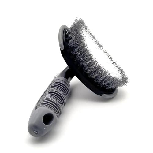 فرشاة تنظيف الجنوط المقوسة بمقبض مريح - Curved Whe...