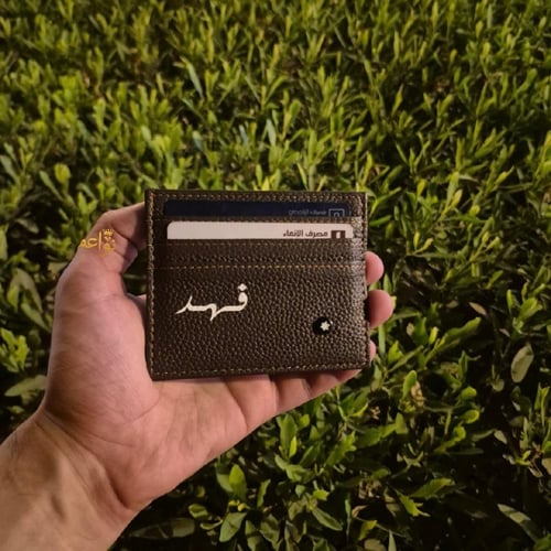 بوك رجالي بالاسم جلد ماركه فاخره