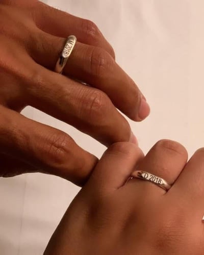 خاتم تاريخ الميلاد او ذكرا الزواج موديل جديد رجالي...