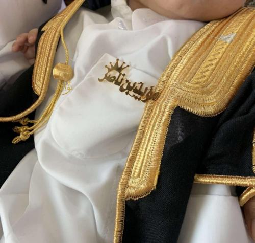 بروش اطفال بشكل التاج بالاسم