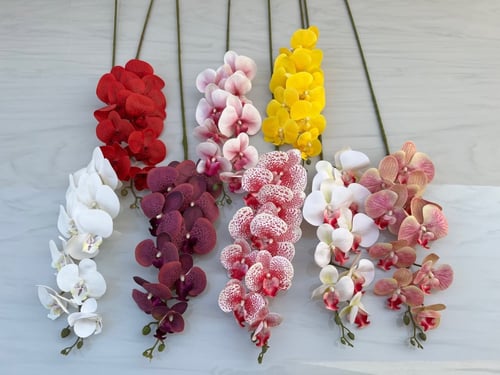 غصن ورد رقم ( 30 ) أوركيد ملمس طبيعي