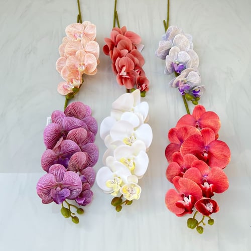 غصن ورد رقم ( 4 ) اوركيد ملمس طبيعي