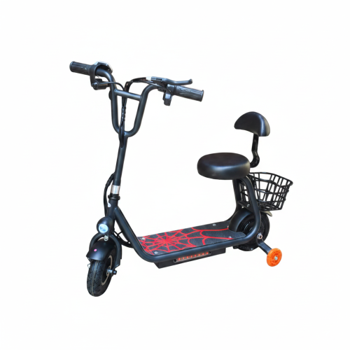 سكوتر كهربائي للأطفال بمقعد وسلة خلفية نيوسبيد دينمو 300W وبطارية 36V كفرات توازن وسماعات بلوتوث