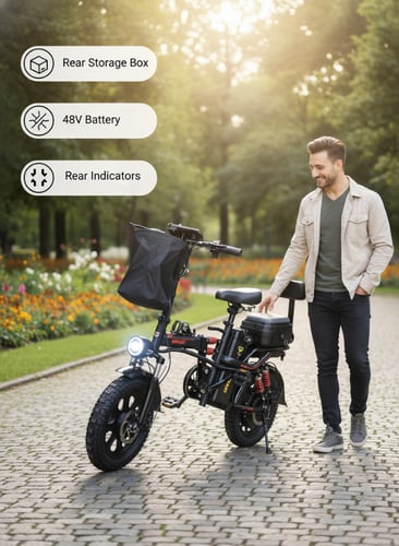 دراجة كهربائية للكبار ببطارية 48V وموتور 1000 واط...