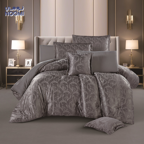 مفرش ارجوان جاكار ملكي مايكروفايبر ناعم نفرين 8 قط...