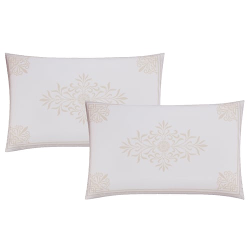 مفرش ديلارا المطرز بالكامل مايكروفايبر نفرين 7 قطع