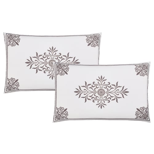 مفرش ديلارا المطرز بالكامل مايكروفايبر نفرين 7 قطع