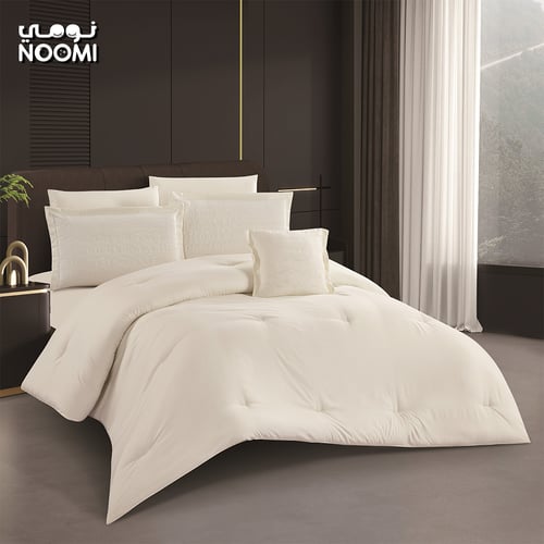 مفرش دريمي مايكروفايبر مطرز نفرين 7 قطع