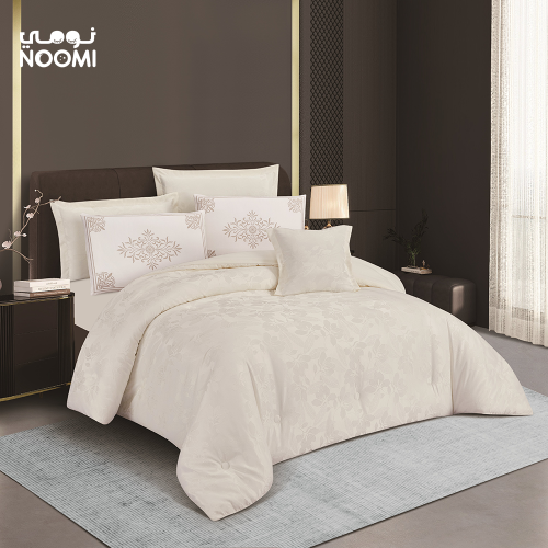 مفرش ديلارا المطرز بالكامل مايكروفايبر نفرين 7 قطع