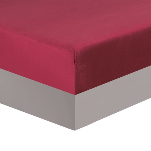 سيلا مفرش نفرونص 5 قطع مخمل محفر أحمر