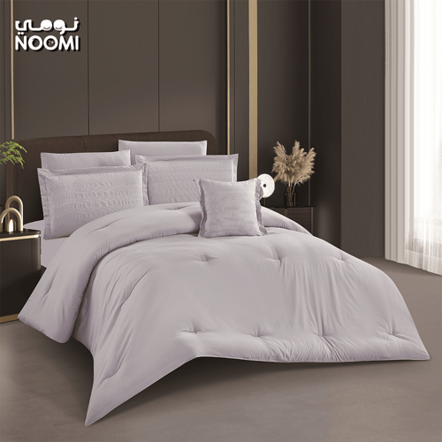 مفرش دريمي مايكروفايبر مطرز نفرين 7 قطع