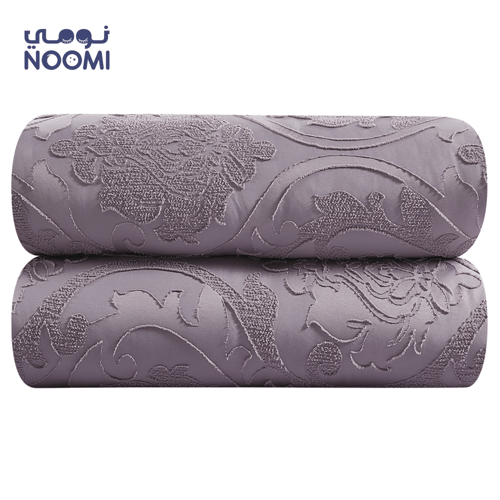 مفرش كراون مايكروفايبر مطرز نفرواحد (نفرونص) 5 قطع