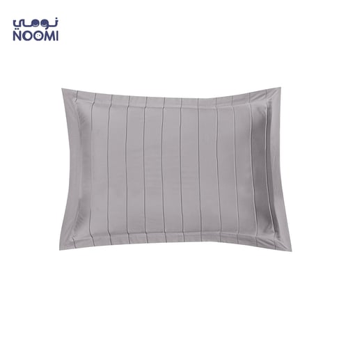 مفرش لاين مايكروفايبر نفرين 6 قطع صيفي-رصاصي