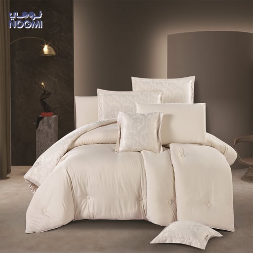 مفرش ارجوان جاكار ملكي مايكروفايبر نفر ونص 5 قطع