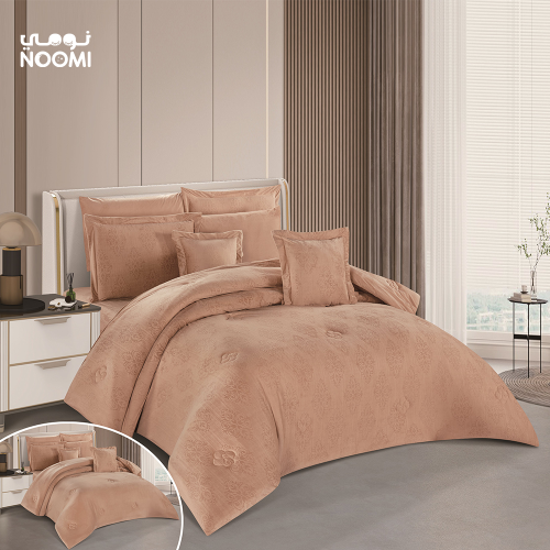 سيلا مفرش نفرونص 5 قطع مخمل محفر