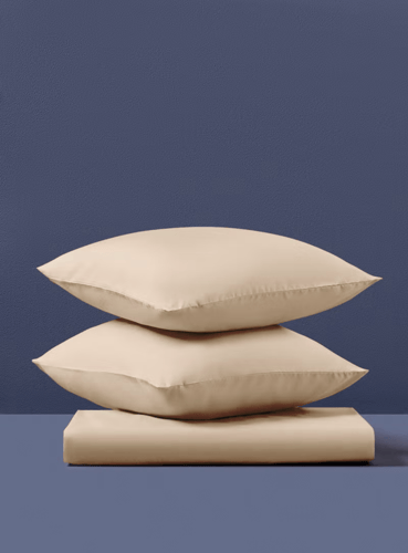 طـقـم شـرشـف 3 قـطـع مـزدوج -بيج