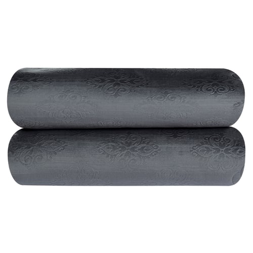 سيلا مفرش نفرونص 5 قطع مخمل محفر رصاصي غامق