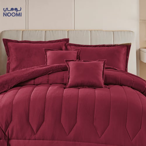 مفرش نجمة مخمل فرو شتوي نفرونص 4 قطع