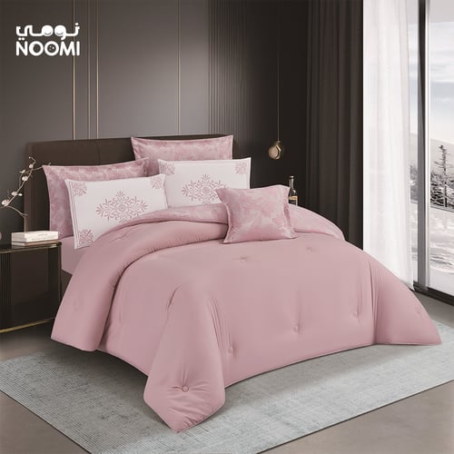 مفرش ديلارا المطرز بالكامل مايكروفايبر نفرونص 5 قط...