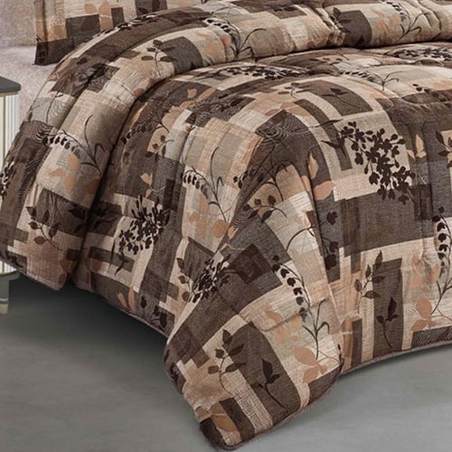 مفرش سمارا مشجر نفر ونص 4 قطع مايكروفايبر