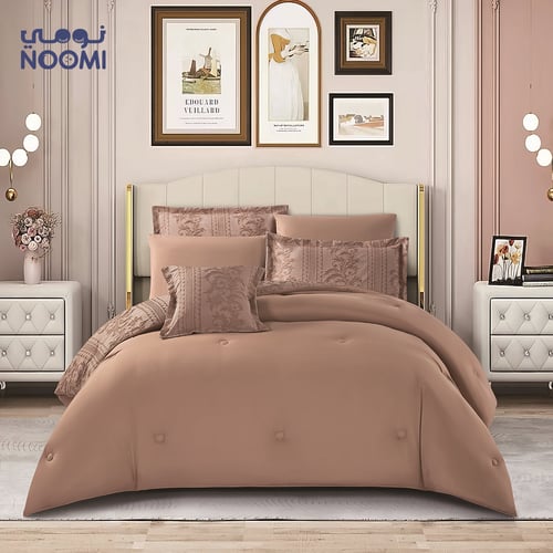 مفرش نيوم جاكار مايكروفايبر نفرين 7 قطع