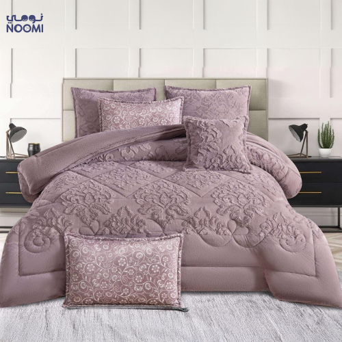 مفرش تيرفا مخمل فرو شتوي نفرونص 5 قطع