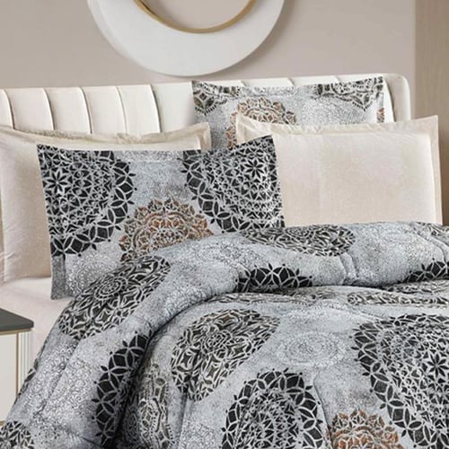 مفرش سمارا مشجر نفر ونص 4 قطع مايكروفايبر