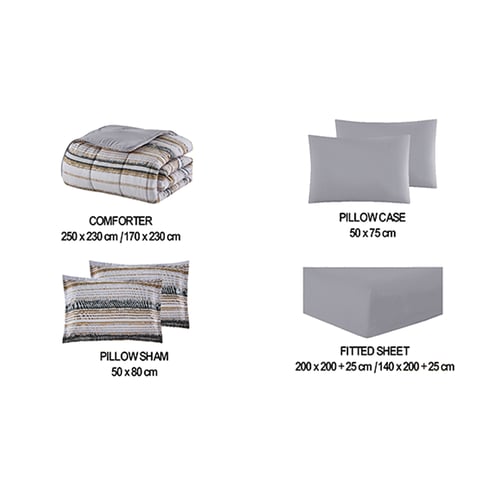 مفرش الماركة مايكروفايبر صيفي نفرين6 قطع