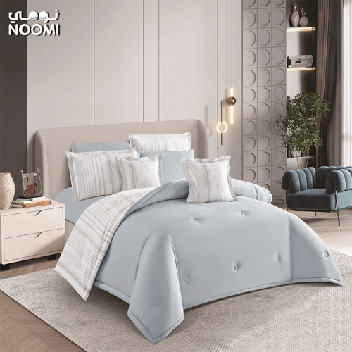 مفرش جومانا مايكروفايبر فندقي نفر ونص 5 قطع