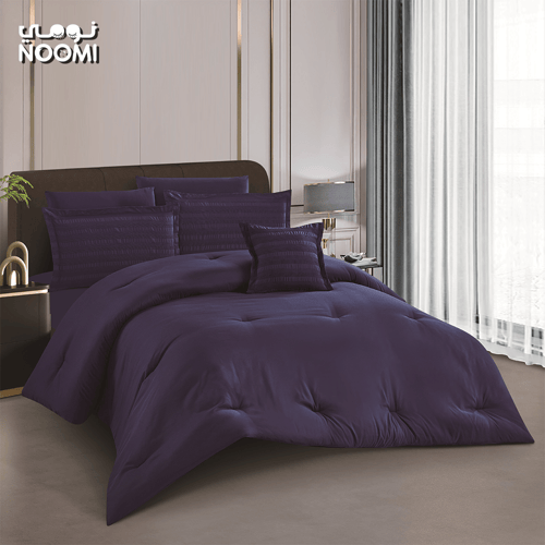 مفرش دريمي مايكروفايبر مطرز نفرين 7 قطع