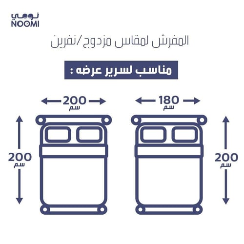 مفرش ايليف قطن تركي 100% مشجر | نفرين 8 قطع