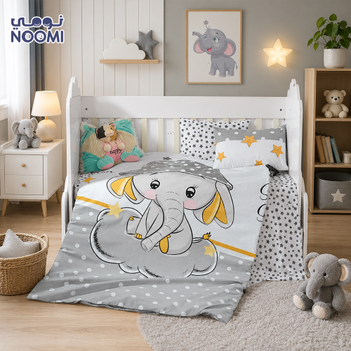 مفرش اطفال حواجز 5 قطع قطن 100%