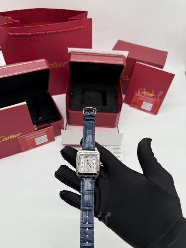 ساعة كارتير سانتوس دومو الكحلي | Cartier Santos Du...