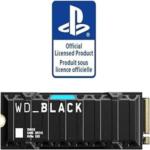 دبليو دي -بلاك SSD 1TB لوحدة تحكم PS5 مع مشتت حرار...