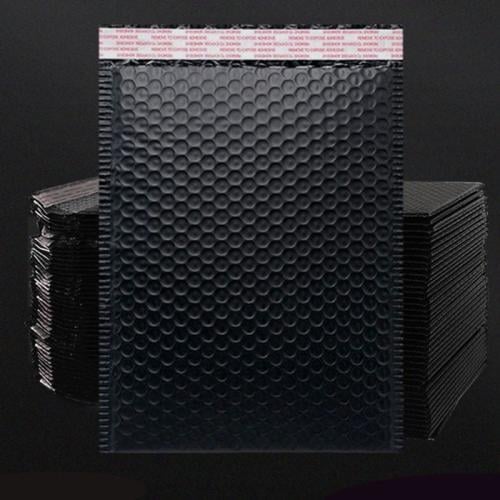 ظروف شحن مبطنة بفقاعات هوائية لون اسود مقاس 15X20