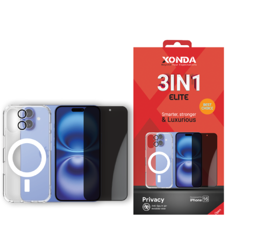 بكج حماية 3 في 1 ايفون 16