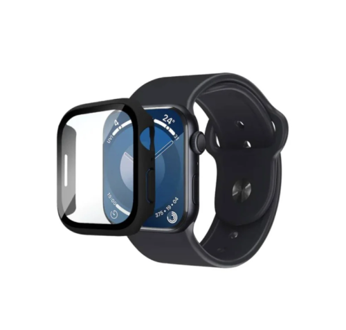 حماية لساعة ابل مقاس 45 اطراف اسود