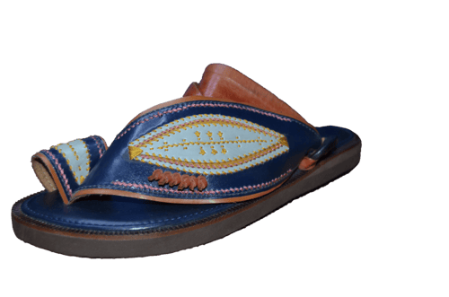 حذاء قصيمي المصنوع يدويا من الجلد الطبيعي والدعسة...