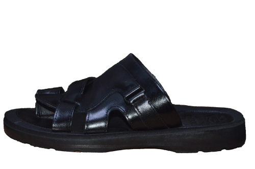 حذاء فلسطيني بجلد طبيعي اسود