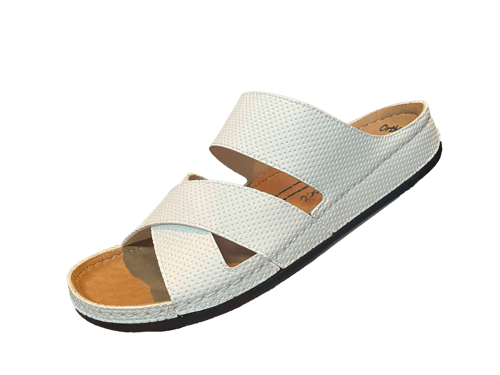 حذاء فلسطيني بدعسة طبية ابيض X