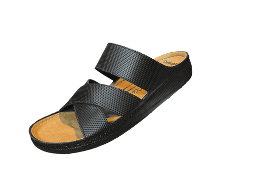 حذاء فلسطيني بدعسة طبية اسود X