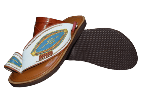 حذاء قصيمي المصنوع يدويا من الجلد الطبيعي والدعسة...