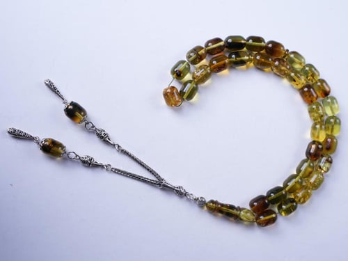 سبحة كهرمان اخضر كولومبي 1987-10-15-33