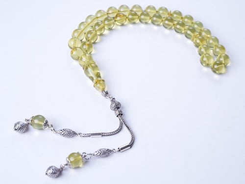 سبحة كهرمان اخضر كولومبي 1987-11-11-33