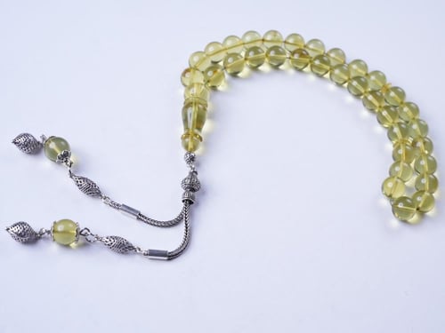 سبحة كهرمان اخضر كولومبي 1987-11-11-33