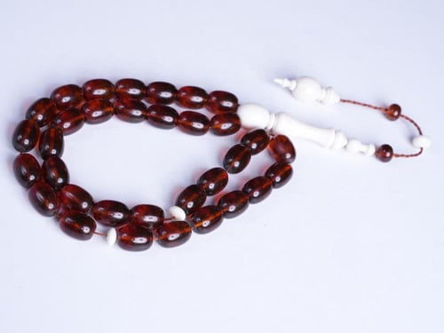 سبحة كهرمان روسي شفاف 1665-13-15-33-2